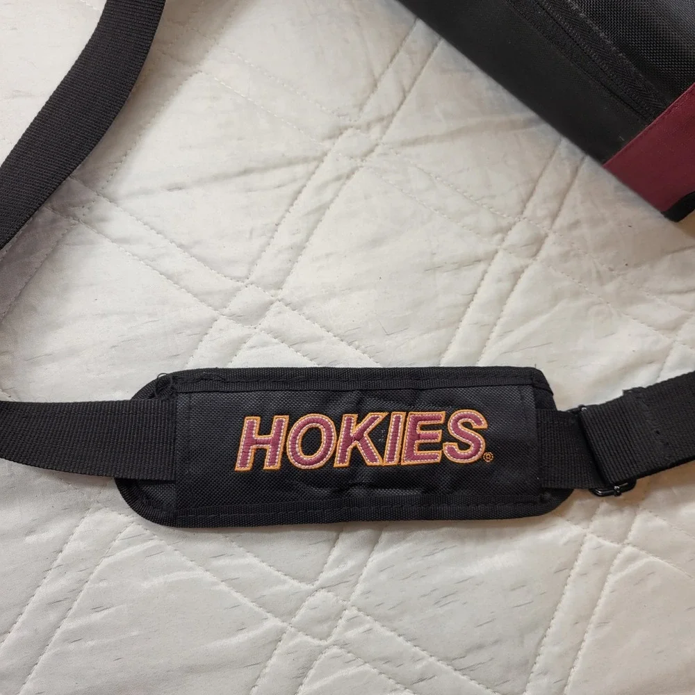 Logo Inc. Virginia Tech Hokies black & burgundy laptop / briefcase